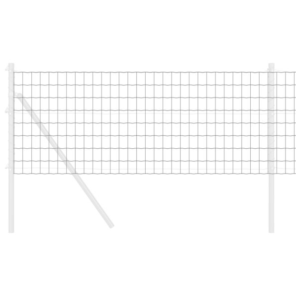 vidaXL Euro plot Šedý 0.8x10 m Oceľ – Obrázok 3