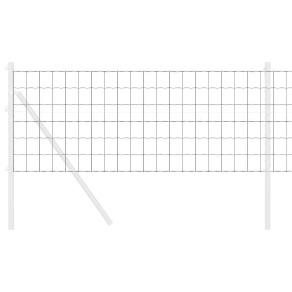 vidaXL Euro plot Sivý 0,4x10 m Oceľ – Obrázok 3