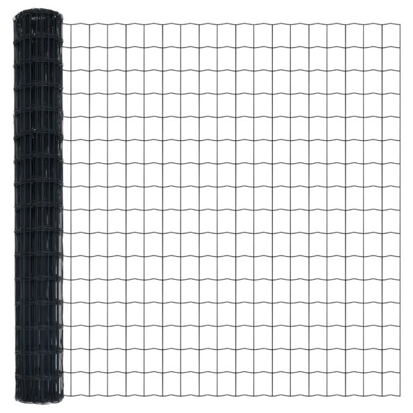 vidaXL Euro plot sivý 1,6x10 m oceľ – Obrázok 4