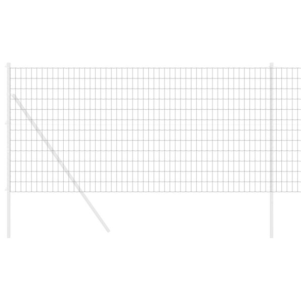 vidaXL Euro plot Sivý 1,2x25 m Oceľ – Obrázok 3