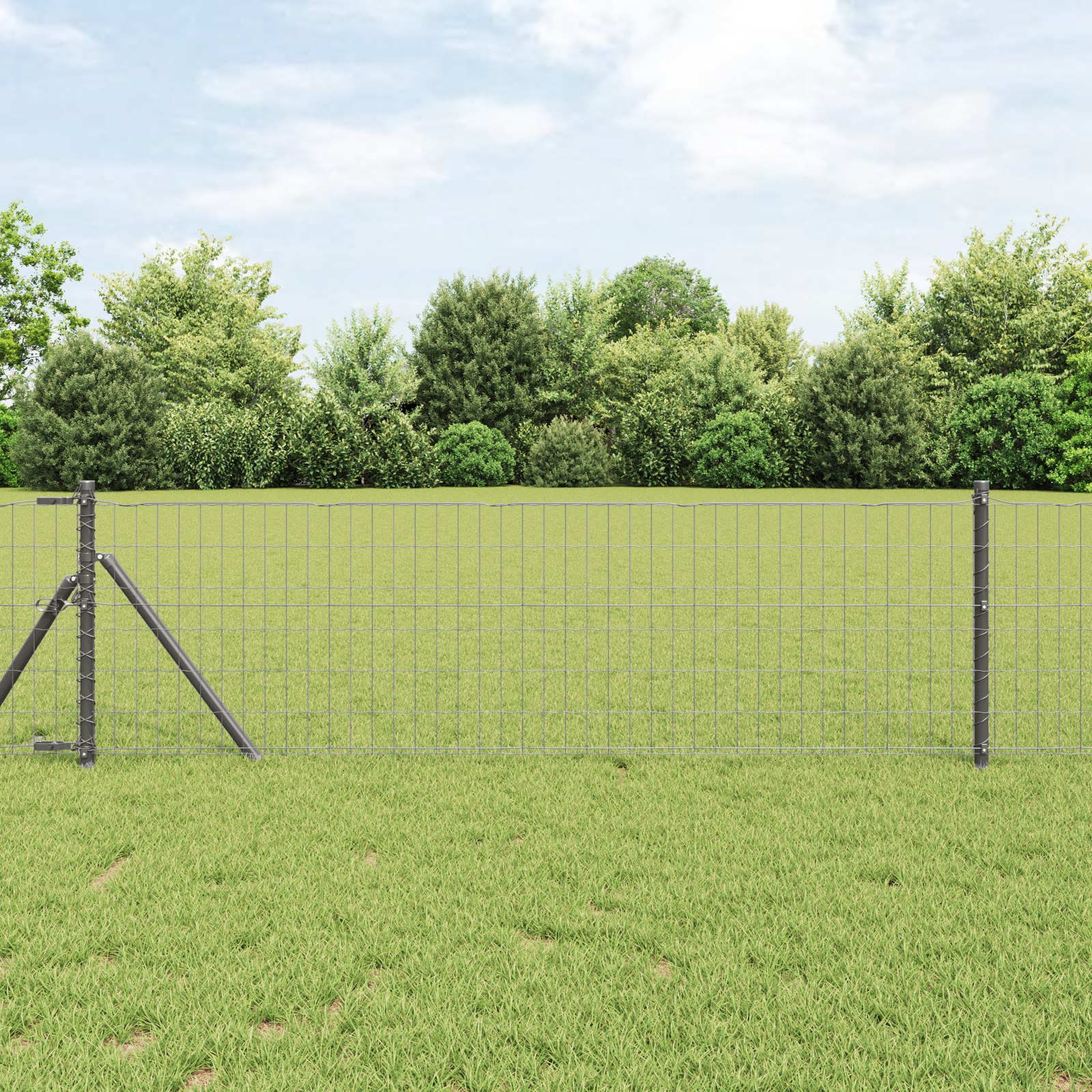 42004571_1.jpg vidaXL Euro plot Sivá 0,6 x 50 m Železo potiahnuté PVC – Obrázok 1