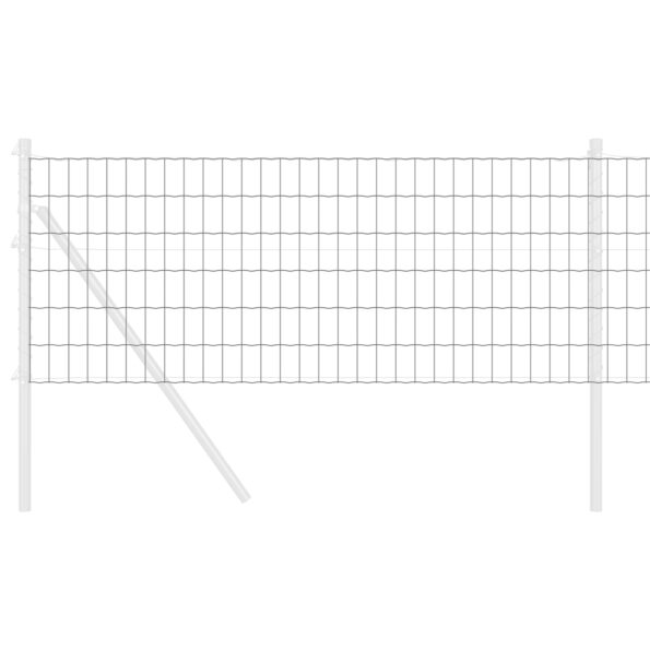 vidaXL Euro plot Sivá 0,6 x 50 m Železo potiahnuté PVC – Obrázok 3