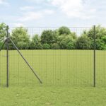 vidaXL Euro plot Grey 1,6x10 m Steel