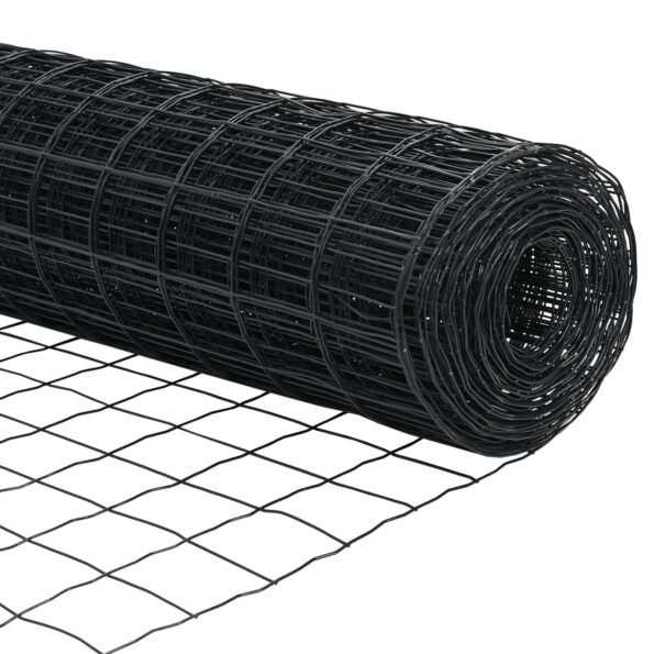 vidaXL Euro plot Sivá 0,4 x 25 m Železo potiahnuté PVC – Obrázok 7