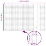 vidaXL Euro plot 1,6x10 m Galvanizovaná oceľ – Obrázok 8