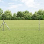 vidaXL Euro plot 0.8x25 m pozinkovaná oceľ