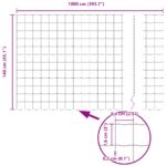 vidaXL Euro plot 1,4 x 10 m Železo potiahnuté PVC – Obrázok 8