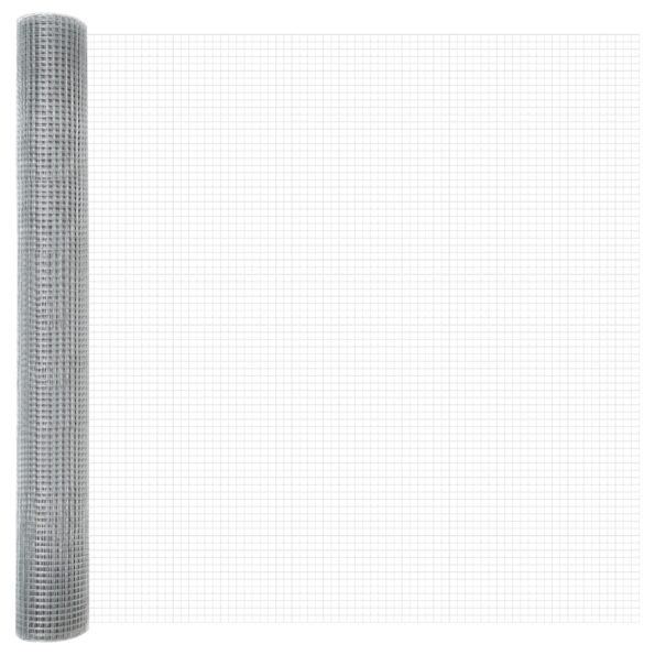 42004895_2.jpg vidaXL Zváraný drôtený plot 1,2x10 m Pozinkovaná oceľ – Obrázok 2
