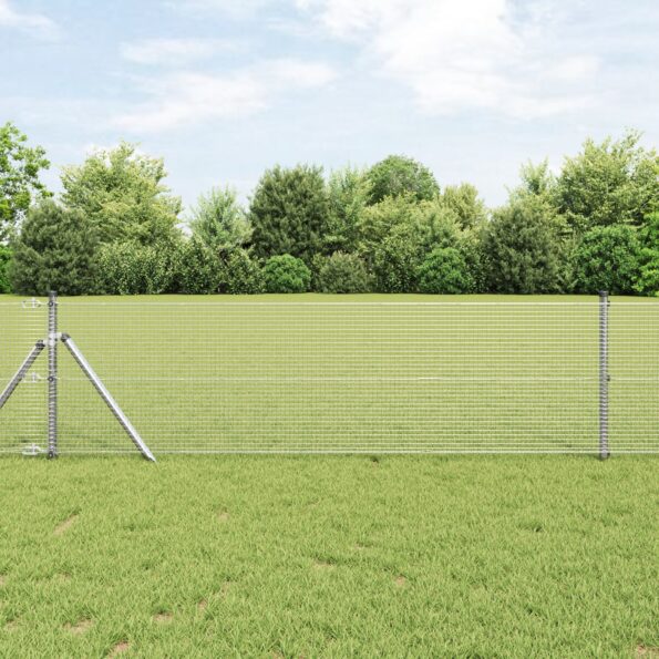 42004986_1.jpg vidaXL Zváraný pletivový plot 0.5x100 m Pozinkovaná oceľ – Obrázok 1