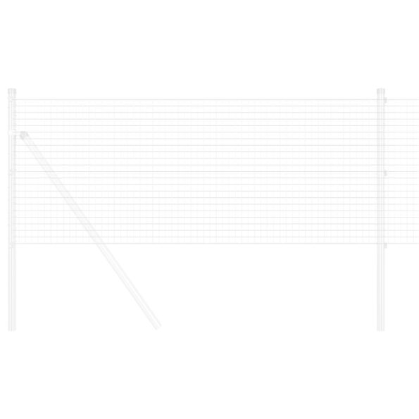 vidaXL Zváraný drôtený plot 0.8x100 m Pozinkovaná oceľ – Obrázok 3