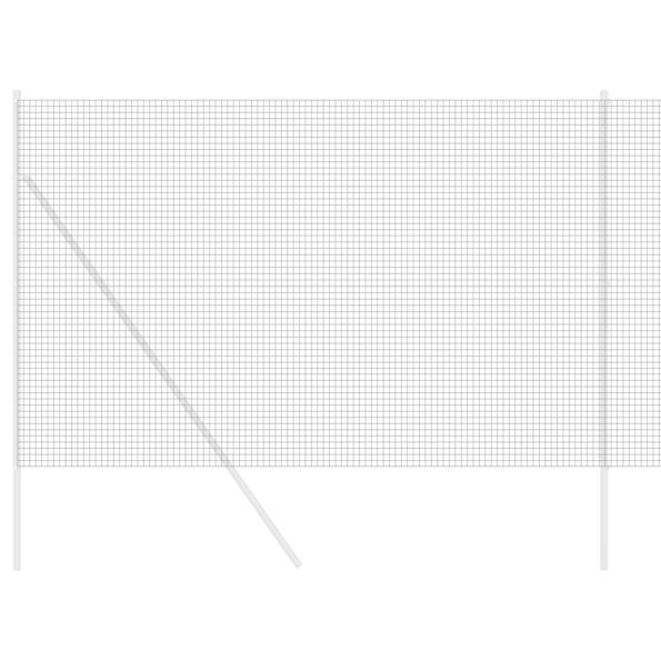 vidaXL Zváraný drôtený plot Sivý 1.6x10 m Oceľ – Obrázok 3