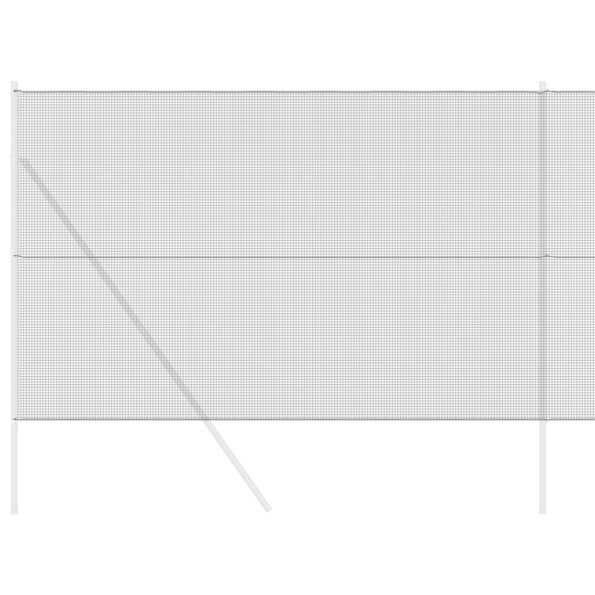 vidaXL Zvárané drôtené oplotenie Šedé 1,6x25 m Oceľ – Obrázok 3