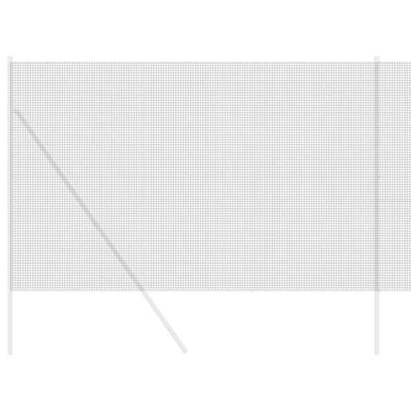 vidaXL Zváraný drôtový plot Sivý 1,6x25 m Oceľ – Obrázok 3