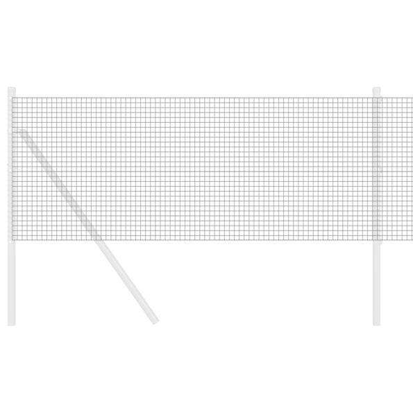 vidaXL Zváraný drôtený plot Sivý 0.4x50 m Oceľ – Obrázok 3