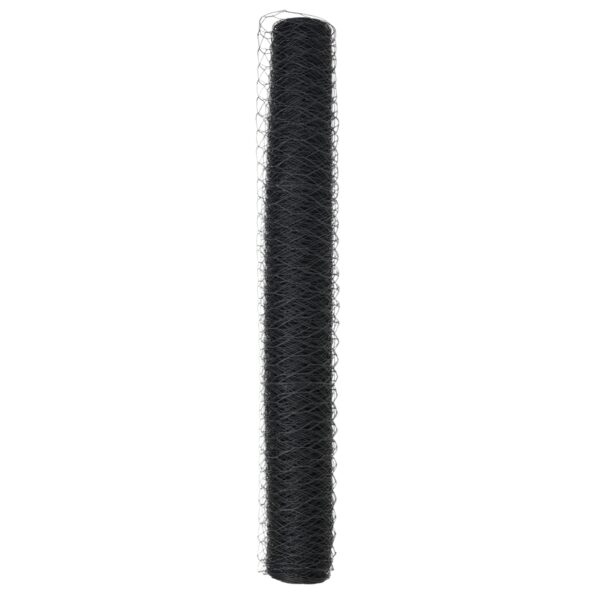 vidaXL Hexagonálny plot Sivá 1,2 x 50 m PVC – Obrázok 5