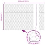 vidaXL Hexagonálny plot Sivá 1,2 x 50 m PVC – Obrázok 8
