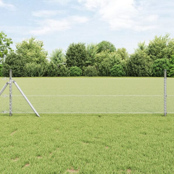 42005637_1.jpg vidaXL Hexagonálne oplotenie 0.8x10 m pozinkovaná oceľ – Obrázok 1