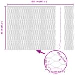 vidaXL Hexagonálne oplotenie 0.8x10 m pozinkovaná oceľ – Obrázok 8