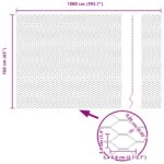 vidaXL Hexagonálne oplotenie 1.6x10 m Zinkovaná oceľ – Obrázok 8