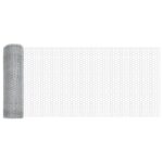 vidaXL Hexagónový plot 0,8x50 m Galvanizovaná oceľ – Obrázok 4