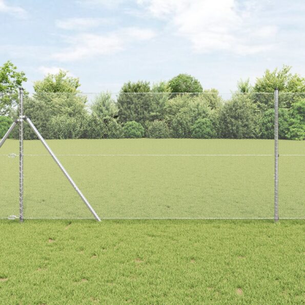 42005758_1.jpg vidaXL Hexagonálne oplotenie 1.2x100 m Pozinkovaná oceľ – Obrázok 1