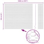 vidaXL Hexagonálne oplotenie 1.6x100 m Pozinkovaná oceľ – Obrázok 8