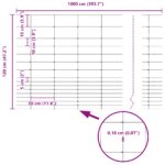 vidaXL poľná ohrada 1,2x10 m pozinkovaná oceľ – Obrázok 8