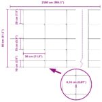 vidaXL Poľné oplotenie 0.8x25 m Pozinkovaná oceľ – Obrázok 8