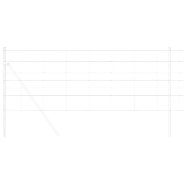 vidaXL Poľný plot 0.8x50 m Pozinkovaná oceľ – Obrázok 3