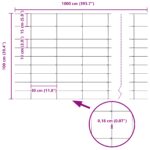 vidaXL Polný plot 1x50 m Pozinkovaná oceľ – Obrázok 8