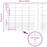 vidaXL Poľný plot 1.2x50 m Pozinkovaná oceľ – Obrázok 8