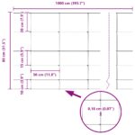vidaXL Poľný plot 0.8x100 m Pozinkovaná oceľ – Obrázok 8
