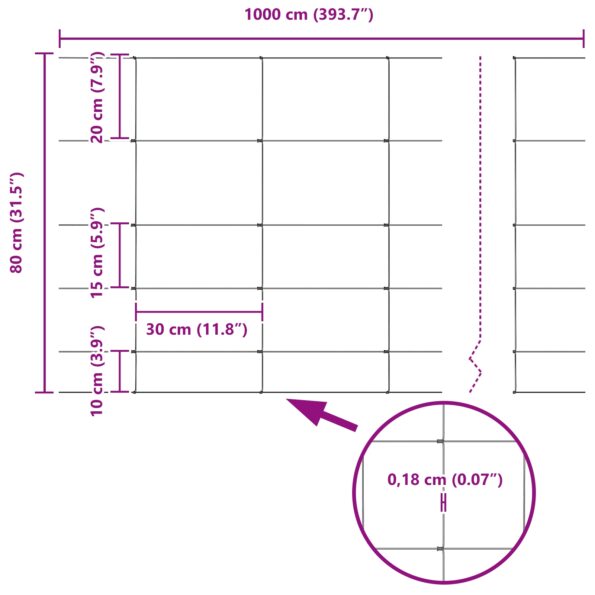 42005858_8.jpg vidaXL Poľný plot 0.8x100 m Pozinkovaná oceľ – Obrázok 8