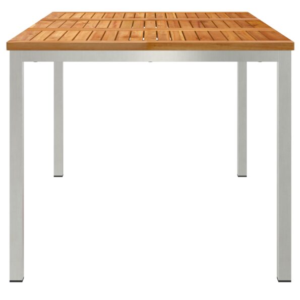 vidaXL Vonkajší jedálenský stôl 150x90x75 cm Masívny teak – Obrázok 6