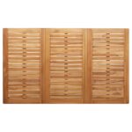 vidaXL Vonkajší jedálenský stôl 150x90x75 cm Masívny teak – Obrázok 7