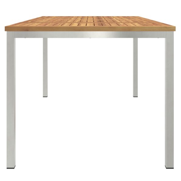 vidaXL Vonkajší jedálenský stôl 180x90x75 cm z akáciového dreva. – Obrázok 6