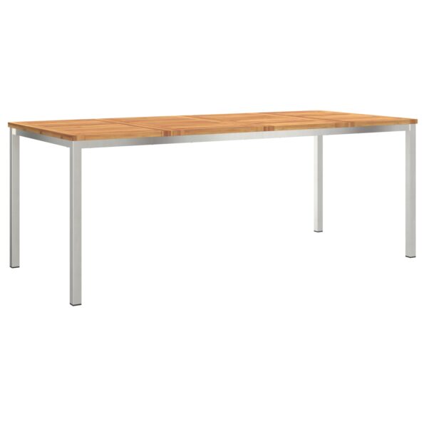42006191_2.jpg vidaXL Vonkajší jedálenský stôl 200x90x74,5 cm z masívneho akáciového dreva – Obrázok 2