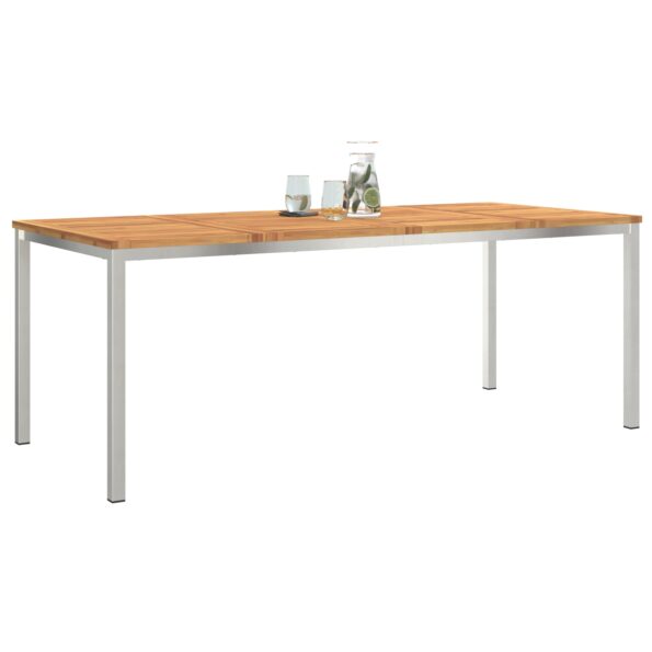42006191_3.jpg vidaXL Vonkajší jedálenský stôl 200x90x74,5 cm z masívneho akáciového dreva – Obrázok 3
