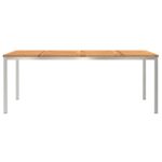 vidaXL Vonkajší jedálenský stôl 200x90x74,5 cm z masívneho akáciového dreva – Obrázok 5