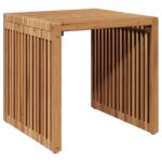 vidaXL Stôl do záhrady 45x42.5x45 cm z masívneho teakového dreva – Obrázok 2