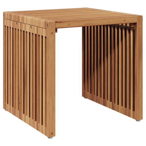 42006352_2.jpg vidaXL Stôl do záhrady 45x42.5x45 cm z masívneho teakového dreva – Obrázok 2
