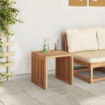 vidaXL Stôl do záhrady 45x42.5x45 cm z masívneho teakového dreva – Obrázok 4