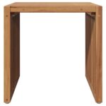 vidaXL Stôl do záhrady 45x42.5x45 cm z masívneho teakového dreva – Obrázok 5