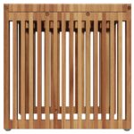 vidaXL Stôl do záhrady 45x42.5x45 cm z masívneho teakového dreva – Obrázok 6