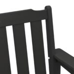 vidaXL Vonkajšia lavička Čierna 120 cm HDPE – Obrázok 8