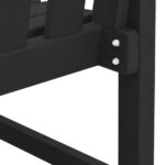 vidaXL Vonkajšia lavička Čierna 120 cm HDPE – Obrázok 9