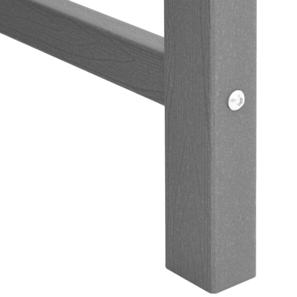 vidaXL Záhradná lavička Svetlosivá 120 cm HDPE – Obrázok 10