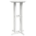 vidaXL Barový stôl Biely 55x55x107 cm HDPE – Obrázok 7