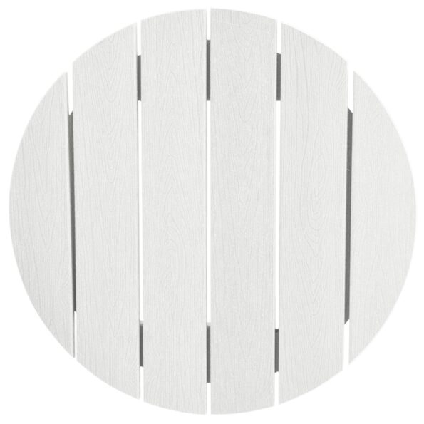 vidaXL Barový stôl Biely 55x55x107 cm HDPE – Obrázok 8