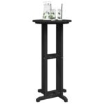 vidaXL Barový stôl Čierna 55 x 55 x 107 cm Polyetylén – Obrázok 3